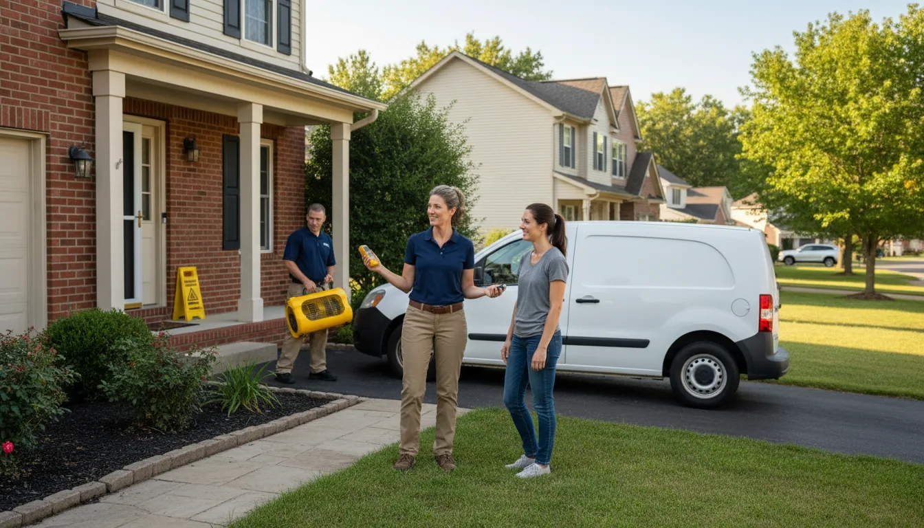 Water restoration image for Water Damage & Restoration Services in Bergholz, OH